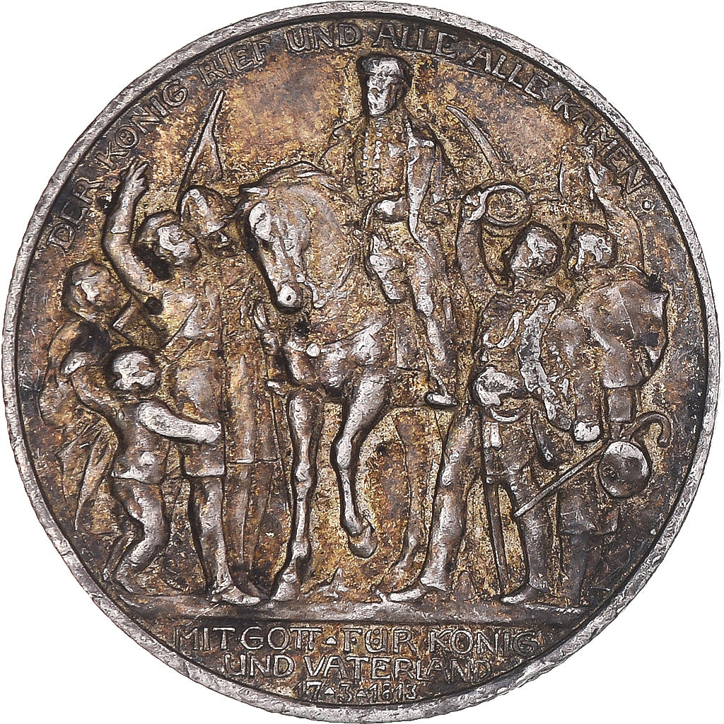 Münze, Deutsch Staaten, PRUSSIA, Wilhelm II, 2 Mark, 1913, Berlin, SS+, Silber