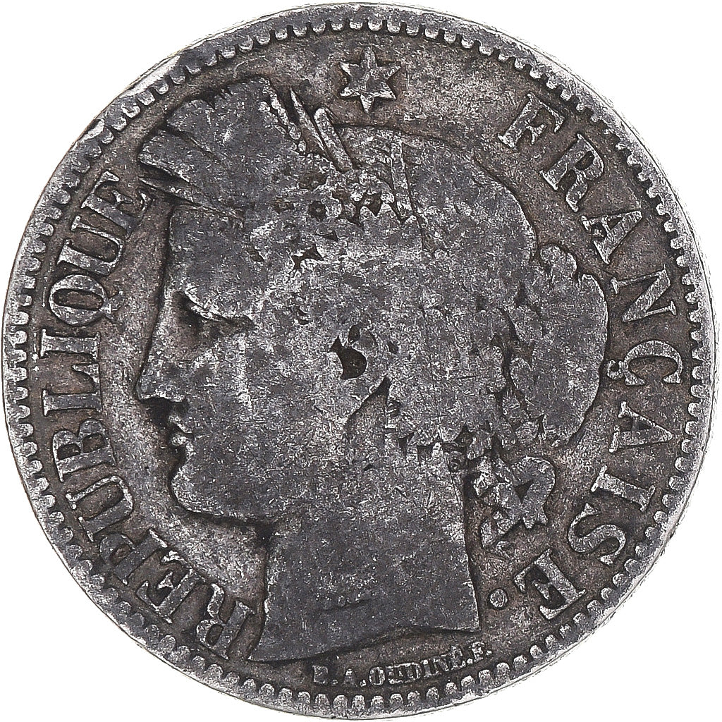 Monnaie, France, Cérès, 2 Francs, 1870, Paris, TB, Argent, Gadoury:530