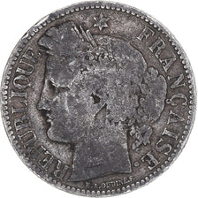 Monnaie, France, Cérès, 2 Francs, 1870, Paris, TB, Argent, Gadoury:530