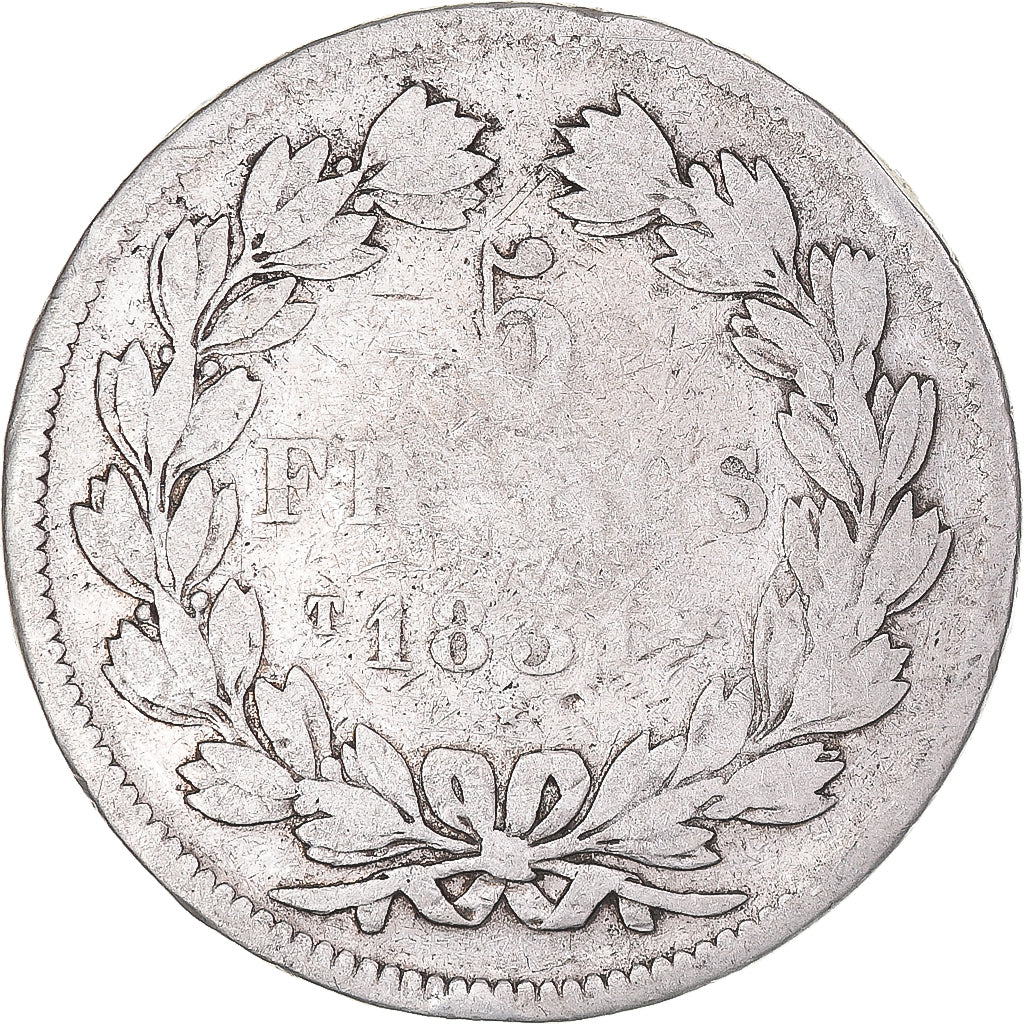 Moneda, Francia, Louis-Philippe, 5 Francs, 1831, Nantes, BC, Plata, KM:745.12