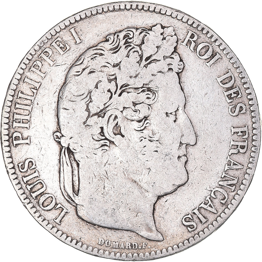 Coin, France, Louis-Philippe, 5 Francs, 1832, Toulouse, VF(20-25), Silver