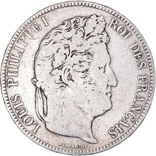 Coin, France, Louis-Philippe, 5 Francs, 1832, Toulouse, VF(20-25), Silver