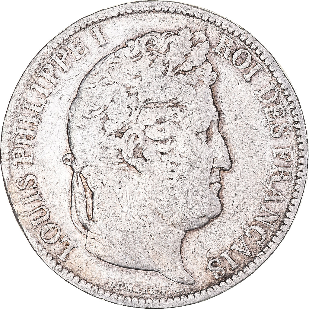 Münze, Frankreich, Louis-Philippe, 5 Francs, 1831, Lyon, SGE+, Silber