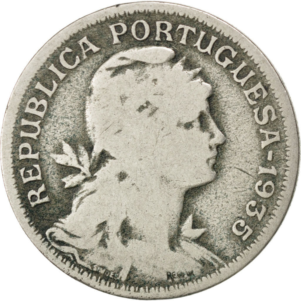Monnaie, Portugal, 50 Centavos, 1935, B+, Copper-nickel, KM:577
