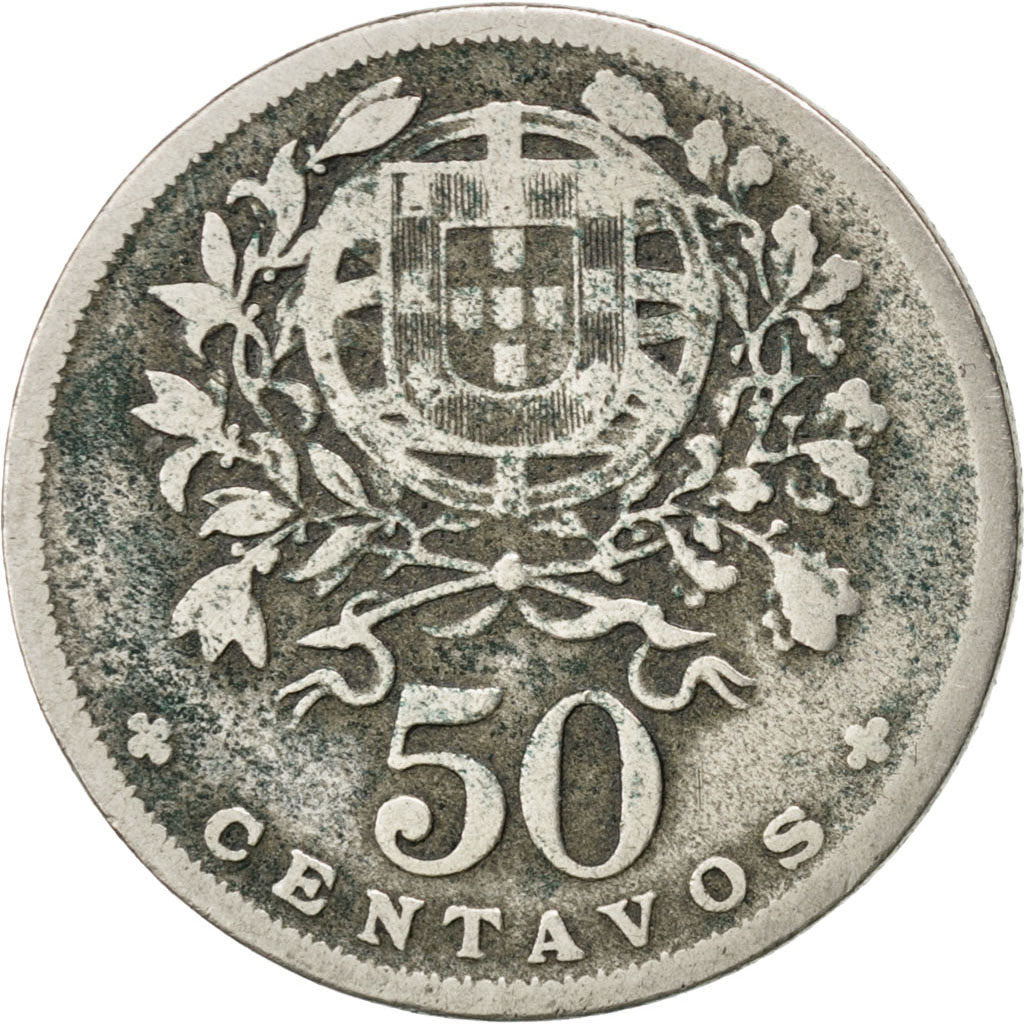 Monnaie, Portugal, 50 Centavos, 1935, B+, Copper-nickel, KM:577