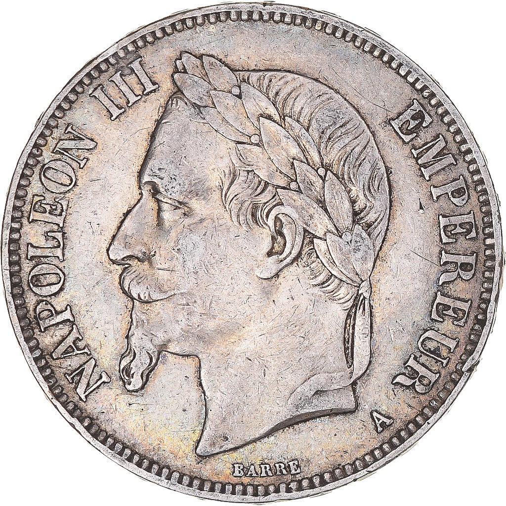 Monnaie, France, Napoleon III, 5 Francs, 1870, Paris, TTB, Argent, Gadoury:739