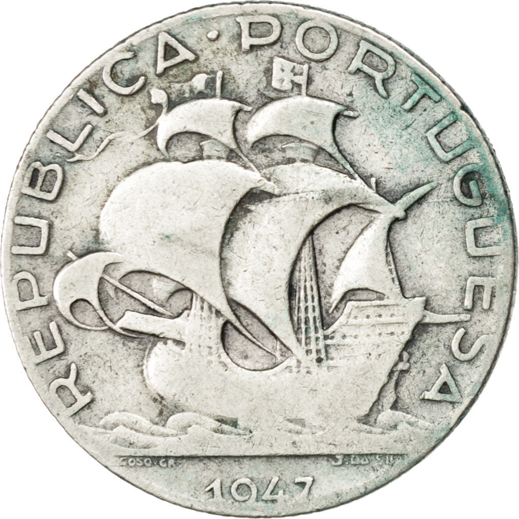 Portugal, 2,50 Escudos 1947, KM 580