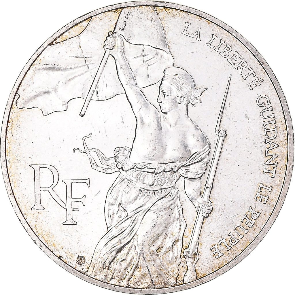 Coin, France, Liberté guidant le peuple, 100 Francs, 1993, AU(55-58), Silver