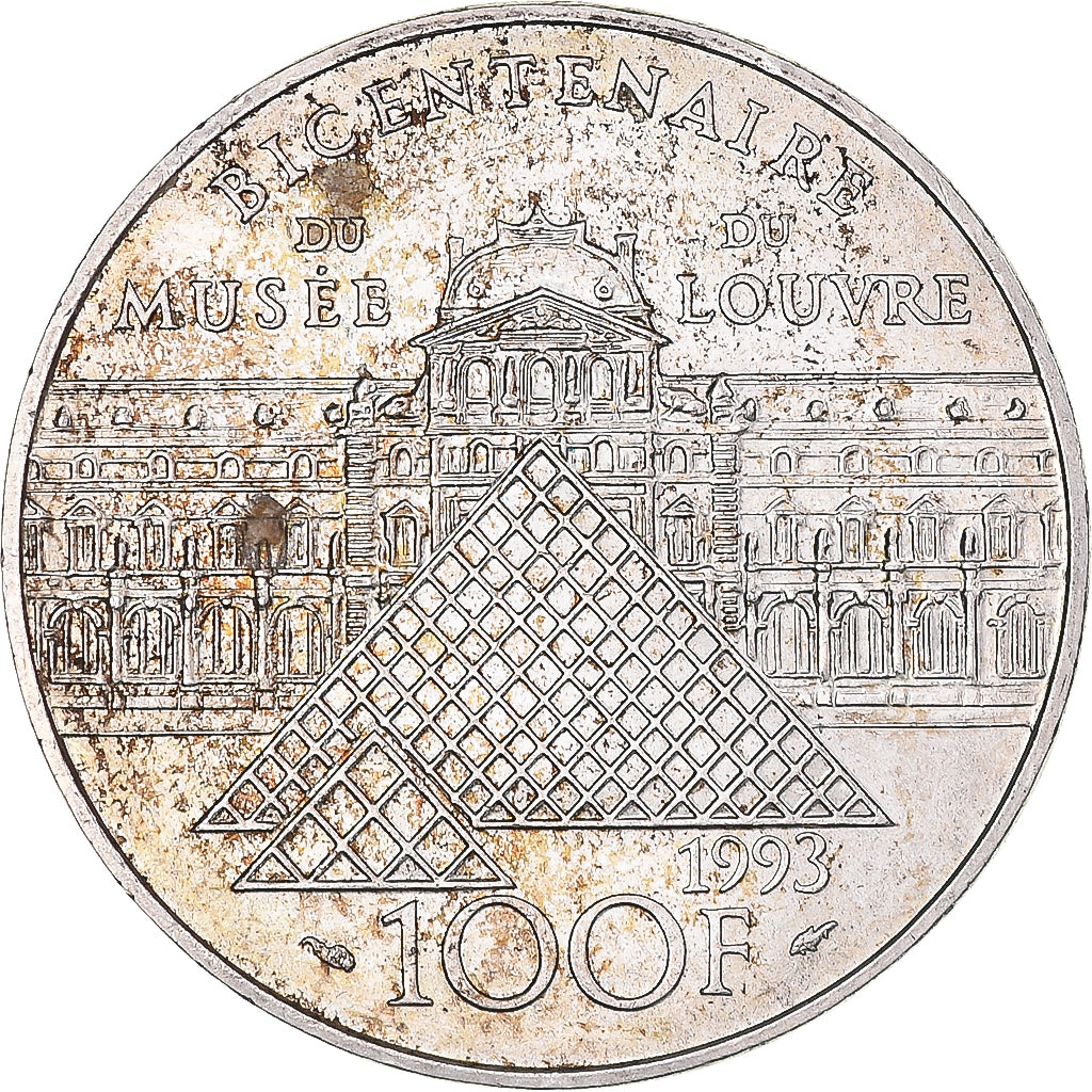 Coin, France, Liberté guidant le peuple, 100 Francs, 1993, AU(55-58), Silver