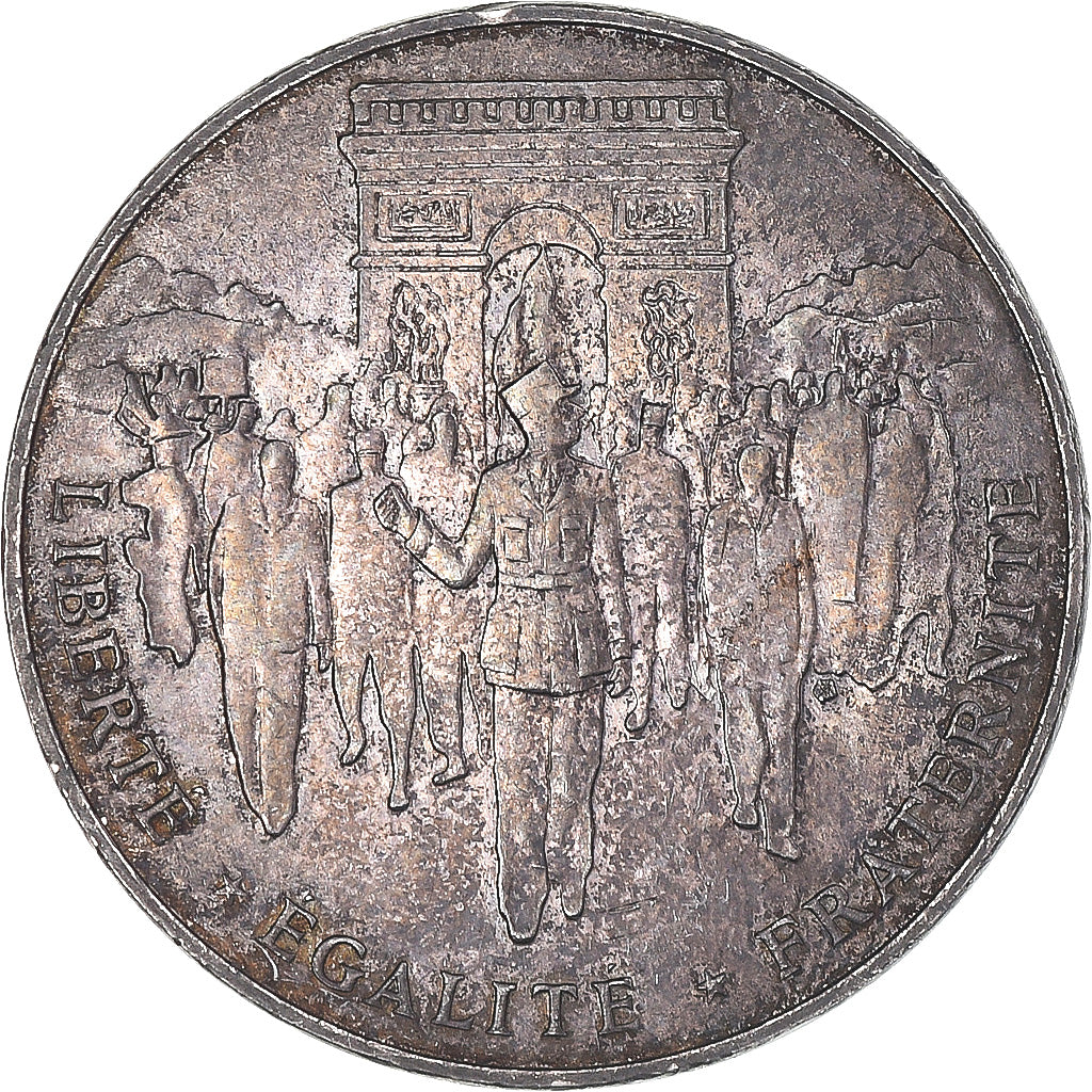 Coin, France, Libération de Paris, 100 Francs, 1994, EF(40-45), Silver