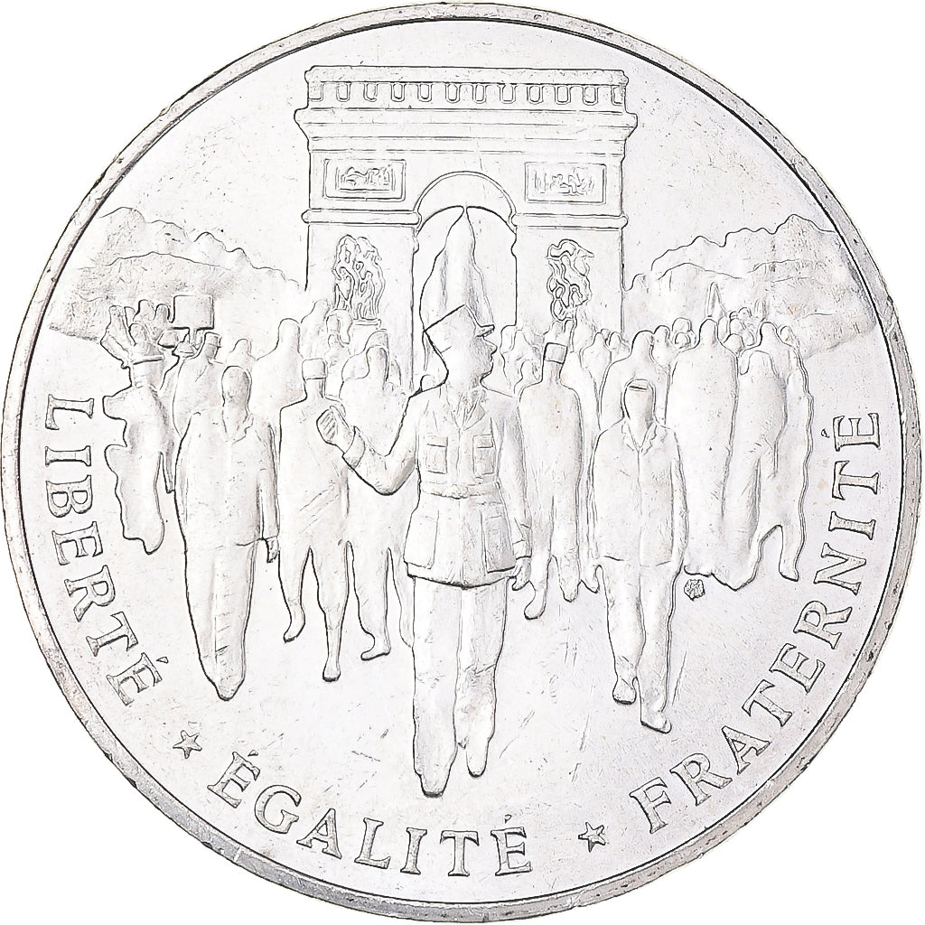 Münze, Frankreich, Libération de Paris, 100 Francs, 1994, VZ, Silber