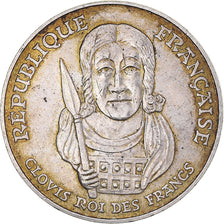 Coin, France, Clovis, 100 Francs, 1996, AU(50-53), Silver, KM:1180, Gadoury:953