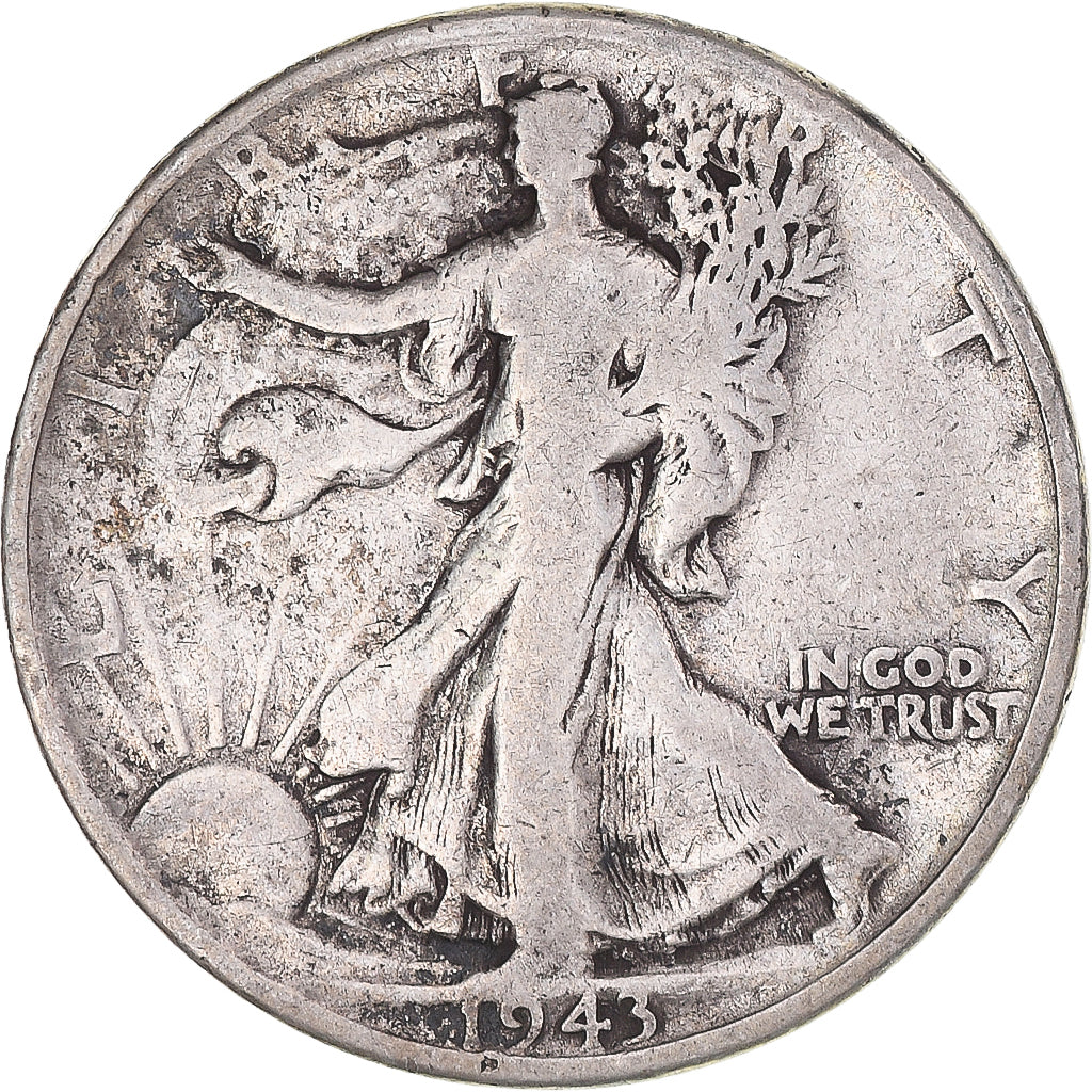 Coin, United States, Half Dollar, 1943, Philadelphia, F(12-15), Silver, KM:142
