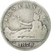 Monnaie, Espagne, Provisional Government, Peseta, 1870, B+, Argent, KM:653
