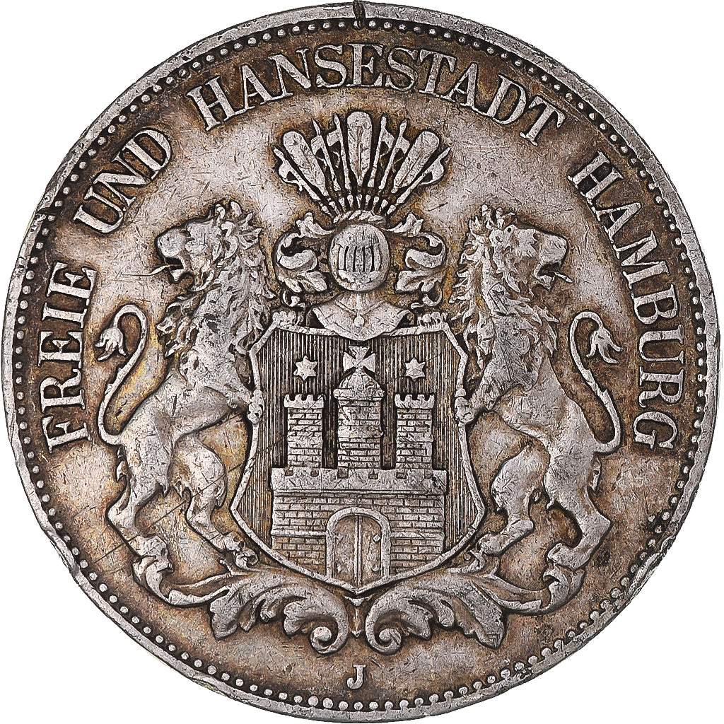 Münze, Deutsch Staaten, HAMBURG, 5 Mark, 1903, Hamburg, SS, Silber, KM:610