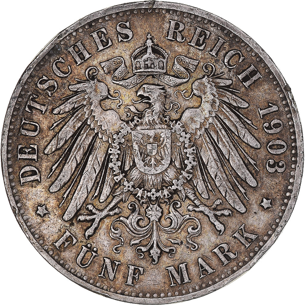 Münze, Deutsch Staaten, HAMBURG, 5 Mark, 1903, Hamburg, SS, Silber, KM:610