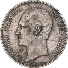 Coin, Belgium, Leopold I, 5 Francs, 5 Frank, 1849, Brussels, VF(30-35), Silver