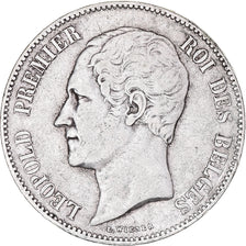 Moneta, Belgio, Leopold I, 5 Francs, 5 Frank, 1851, Brussels, MB+, Argento