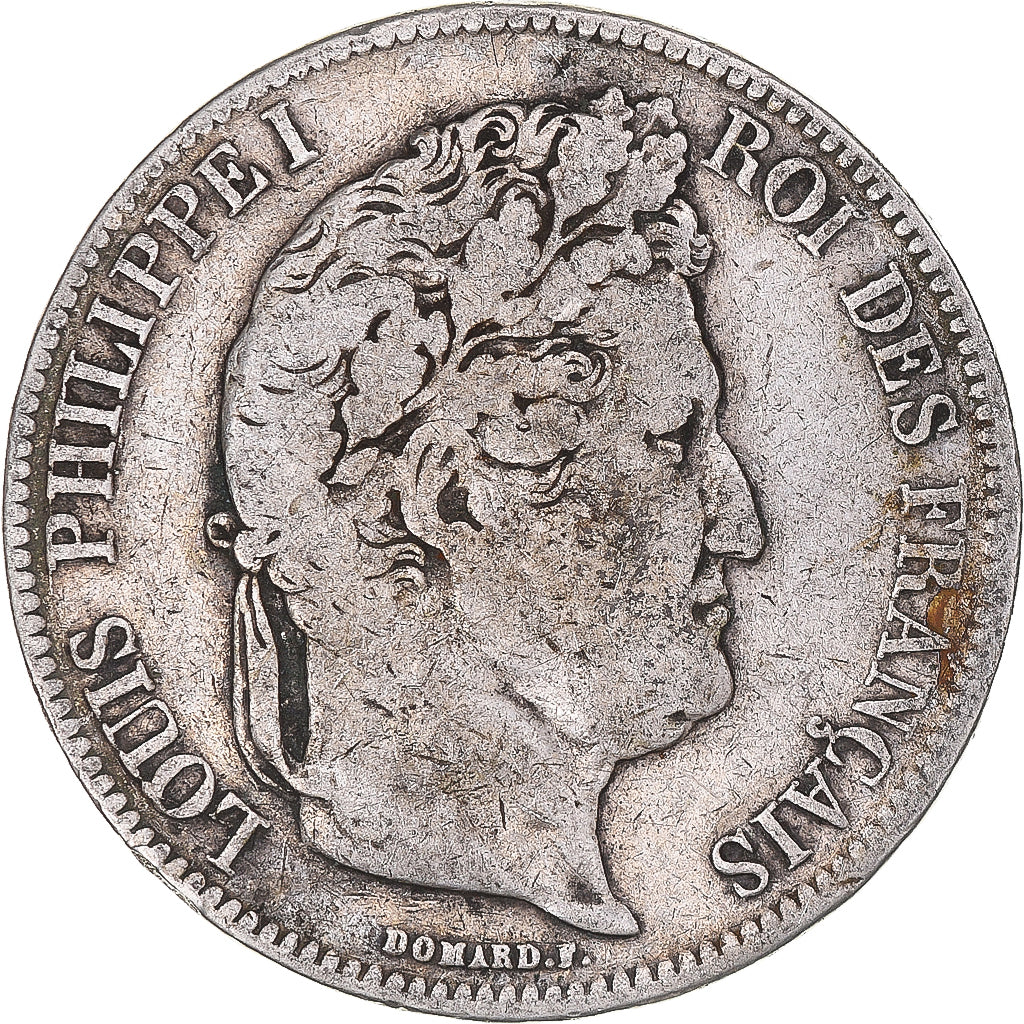 Monnaie, France, Louis-Philippe, 5 Francs, 1832, Toulouse, TB, Argent
