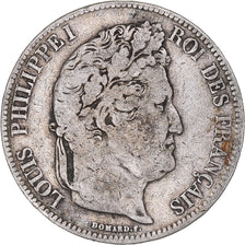 Monnaie, France, Louis-Philippe, 5 Francs, 1832, Toulouse, TB, Argent