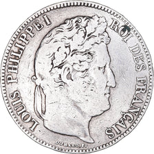 Monnaie, France, Louis-Philippe, 5 Francs, 1834, Bordeaux, TB, Argent