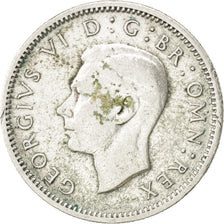 Great Britain, 6 Pence, 1945, KM #852, EF(40-45), Silver, 19.5, 2.77