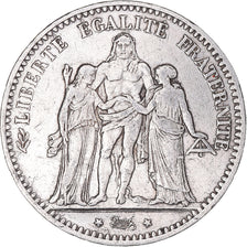 Coin, France, Hercule, 5 Francs, 1875, Paris, Petit A, EF(40-45), Silver