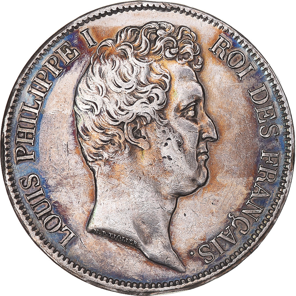 Coin, France, Louis-Philippe, 5 Francs, 1831, Lille, AU(50-53), Silver