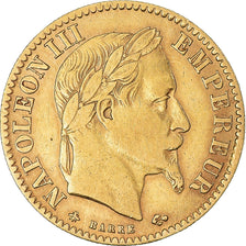 Coin, France, Napoleon III, 10 Francs, 1867, Paris, VF(30-35), Gold, KM:800.1