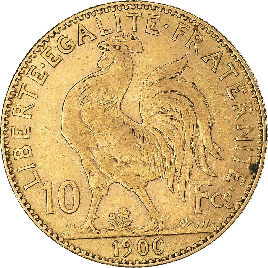 Coin, France, Marianne, 10 Francs, 1900, Paris, EF(40-45), Gold, KM:846