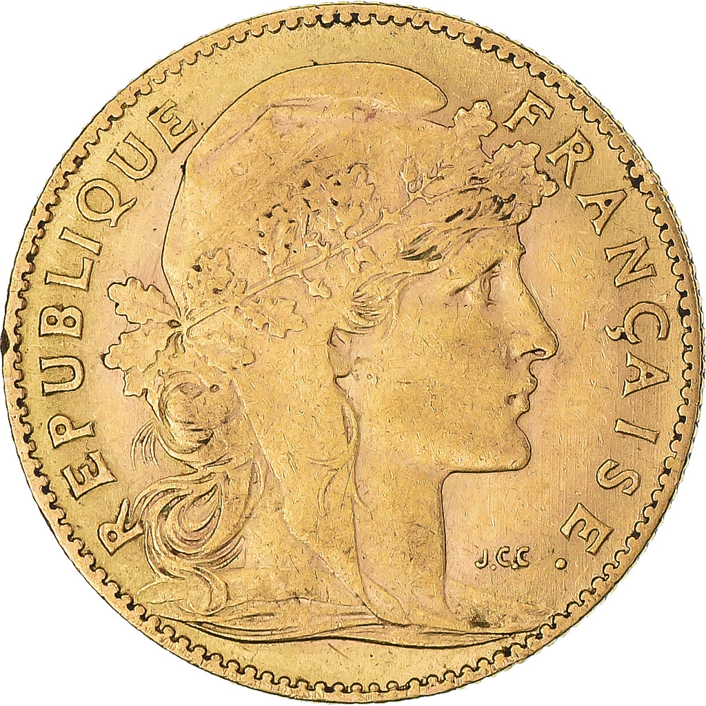 Coin, France, Marianne, 10 Francs, 1908, Paris, EF(40-45), Gold, KM:846