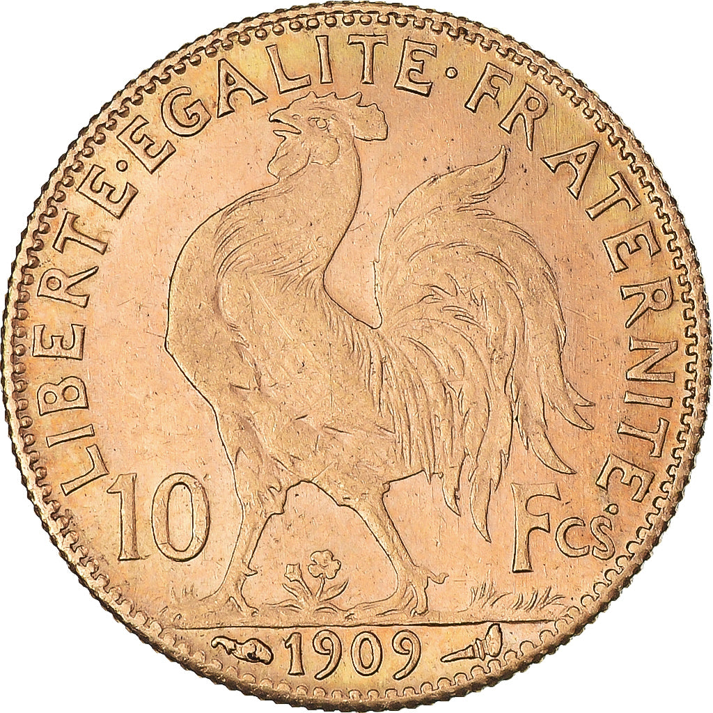 Monnaie, France, Marianne, 10 Francs, 1909, Paris, SPL, Or, Gadoury:1017, KM:846