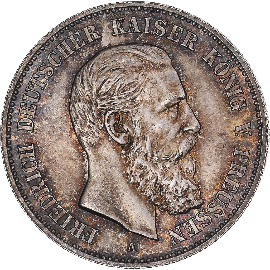 Coin, German States, PRUSSIA, Friedrich III, 2 Mark, 1888, Berlin, MS(65-70)
