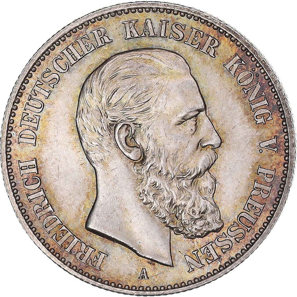 Coin, German States, PRUSSIA, Friedrich III, 2 Mark, 1888, Berlin, MS(65-70)