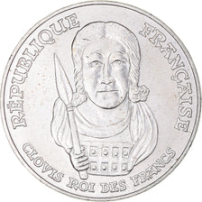 Coin, France, Clovis, 100 Francs, 1996, MS(60-62), Silver, KM:1180, Gadoury:953
