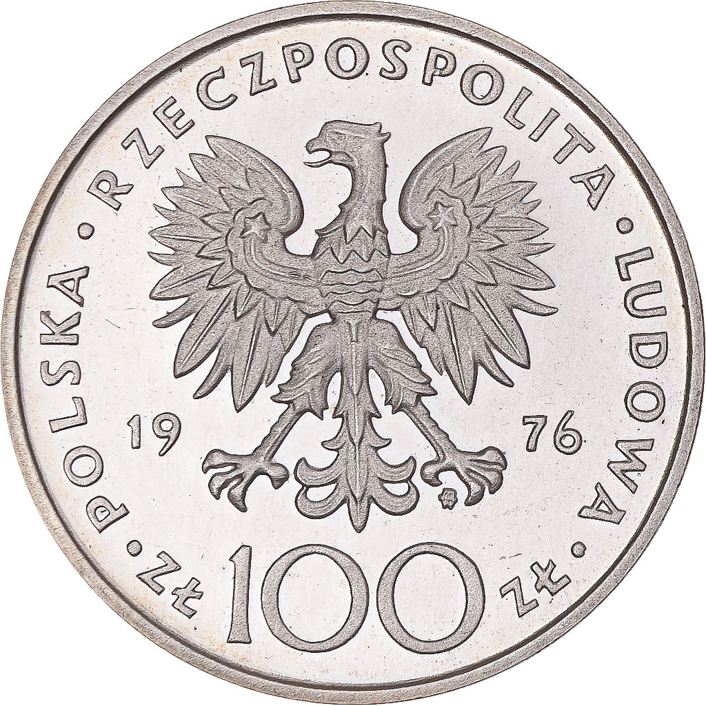 Monnaie, Pologne, 100 Zlotych, 1976, Warsaw, Proof, FDC, Argent, KM:82