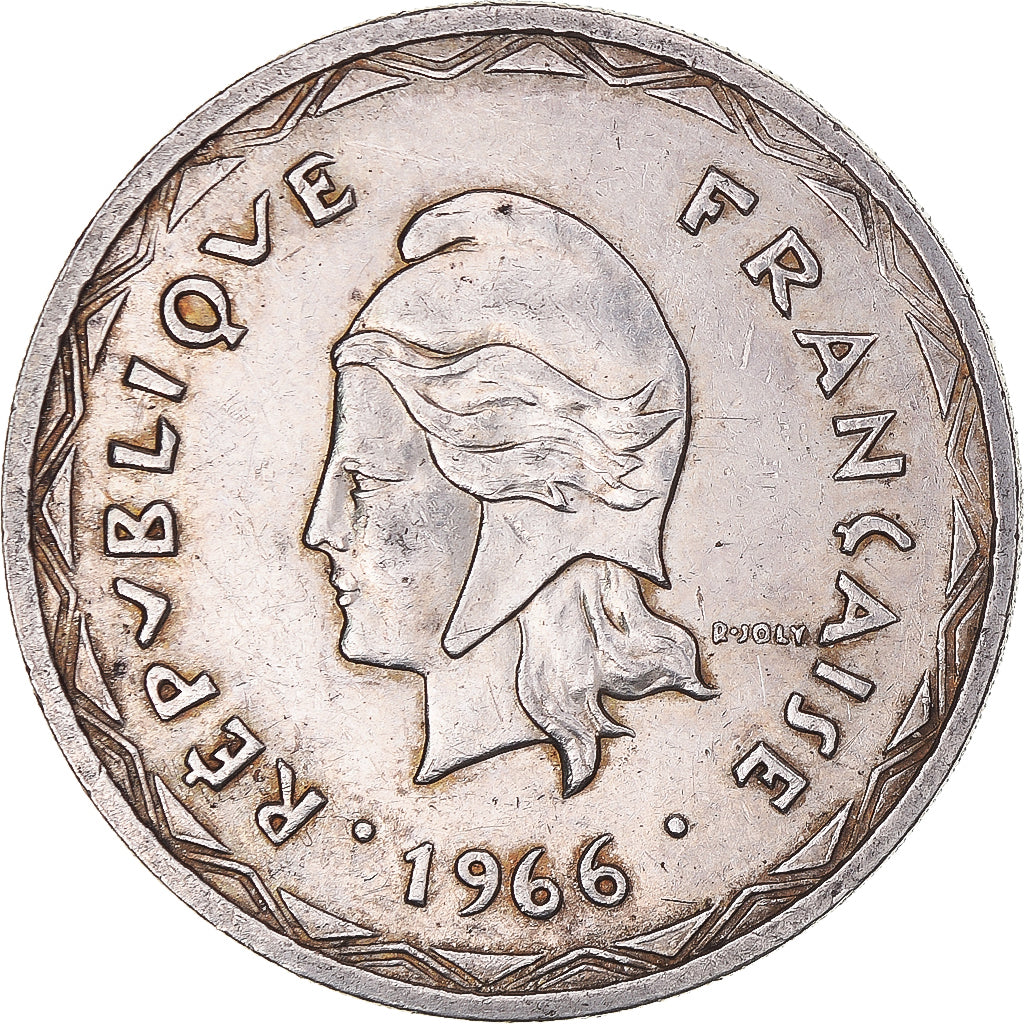 Coin, New Hebrides, 100 Francs, 1966, Paris, EF(40-45), Silver, KM:1