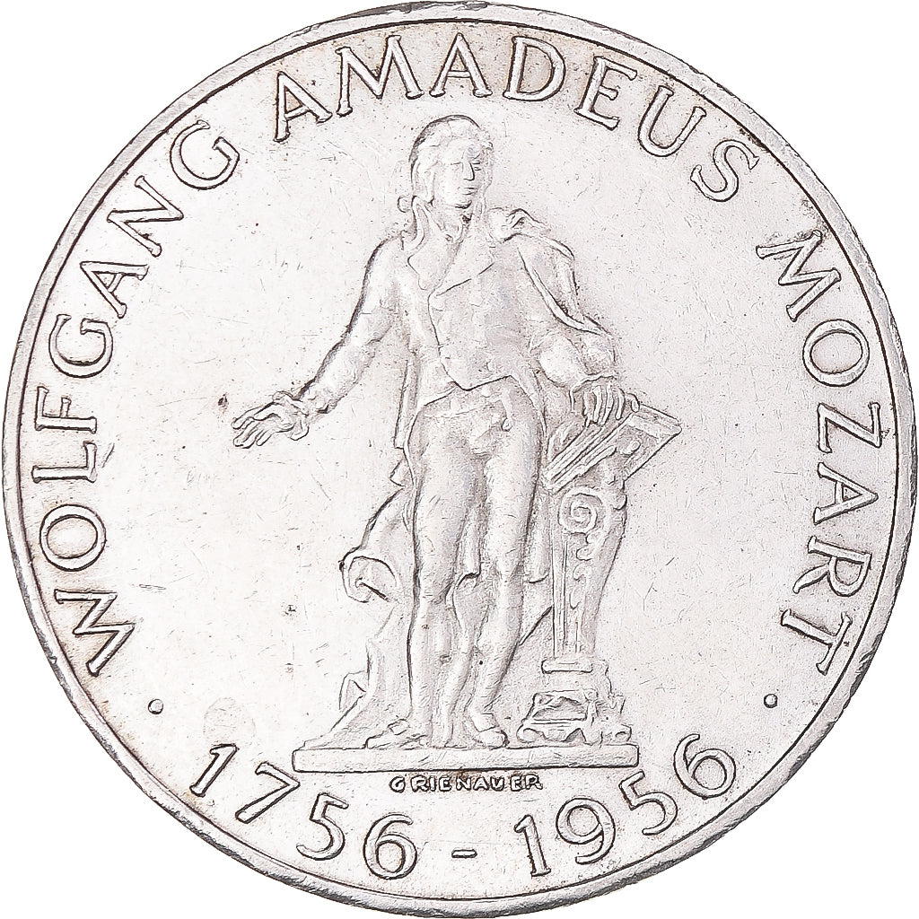 Coin, Austria, 25 Schilling, 1956, AU(50-53), Silver, KM:2881