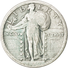 United States, Quarter, KM #145, F(12-15), Silver, 6.17
