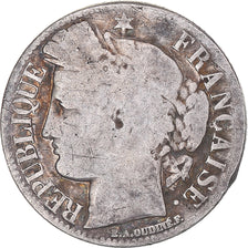 Moneda, Francia, Cérès, Franc, 1851, Paris, BC, Plata, KM:759.1, Gadoury:457
