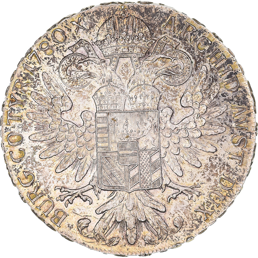 Coin, Austria, Joseph II, Thaler, 1780, Restrike, MS(60-62), Silver, KM:T1
