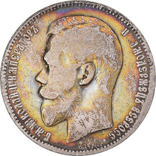 Monnaie, Russie, Nicholas II, Rouble, 1898, St. Petersburg, TB+, Argent, KM:59.3