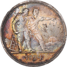 Coin, Russia, Rouble, 1924, EF(40-45), Silver, KM:90.1