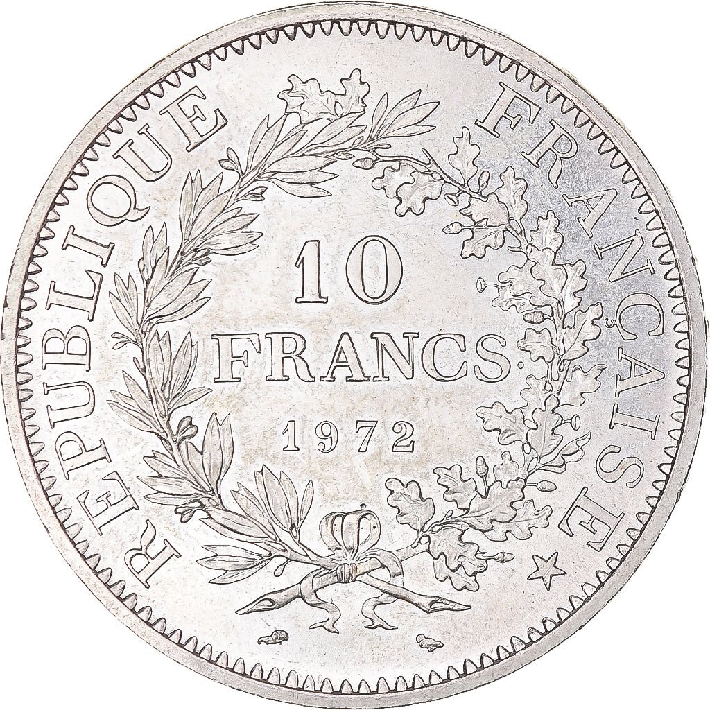 Coin, France, Hercule, 10 Francs, 1972, Paris, AU(55-58), Silver, KM:932