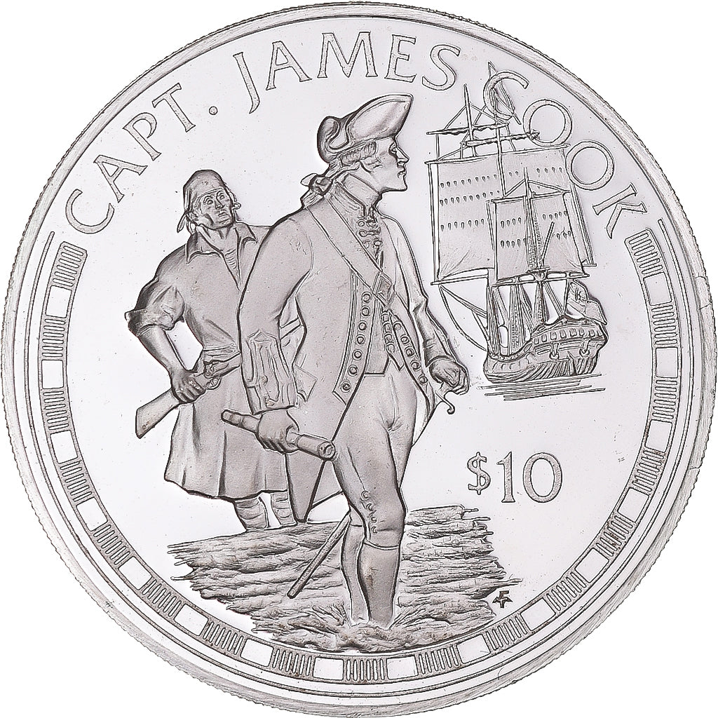 Coin, Cook Islands, Elizabeth II, 10 Dollars, 1994, Franklin Mint, USA, BE