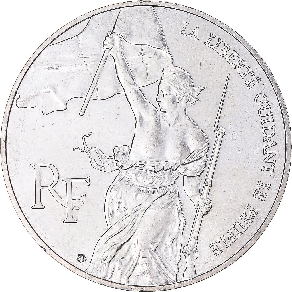 Coin, France, Liberté guidant le peuple, 100 Francs, 1993, MS(60-62), Silver