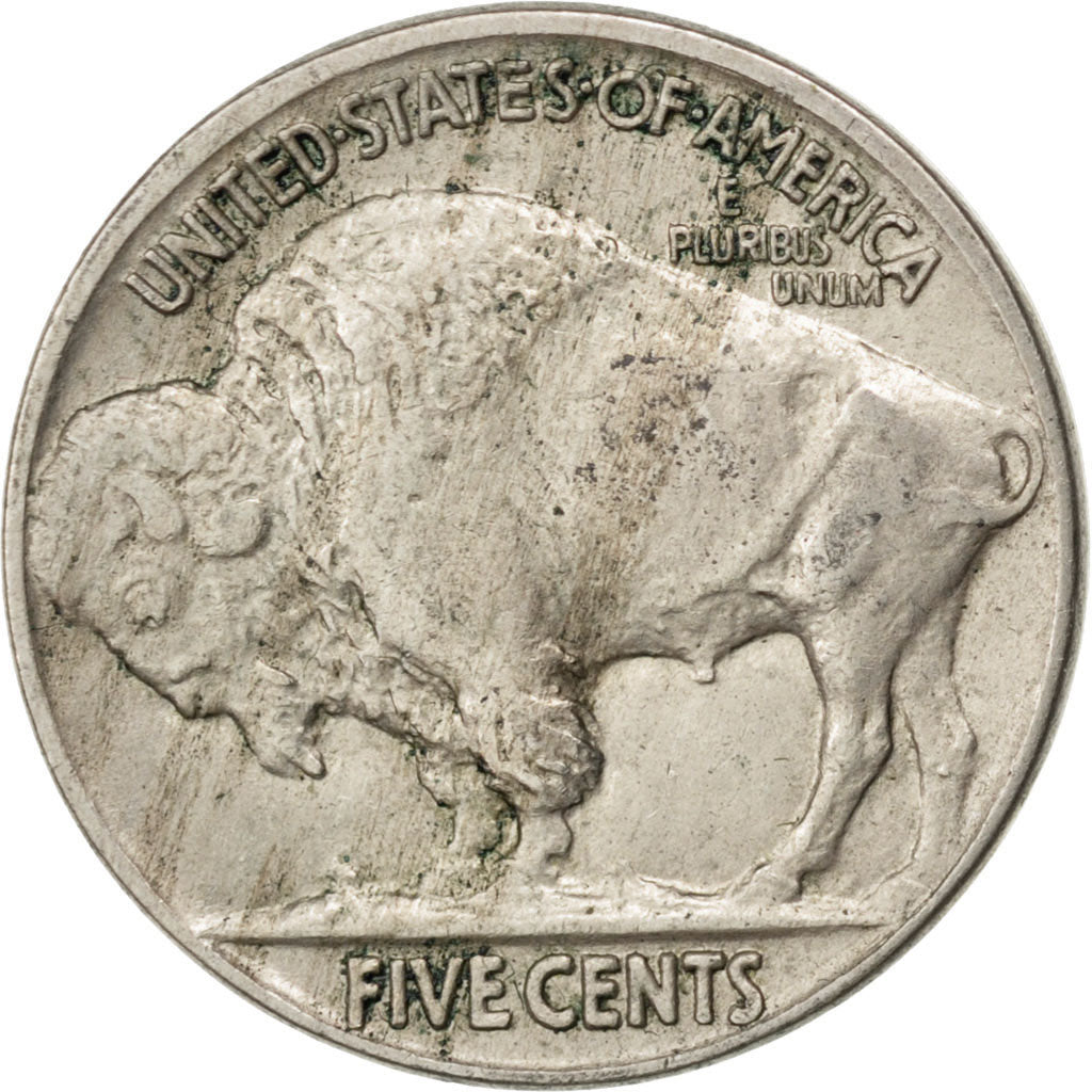 Stati Uniti, Buffalo Nickel, 5 Cents, 1917, Philadelphia, BB, Rame-nichel, KM...