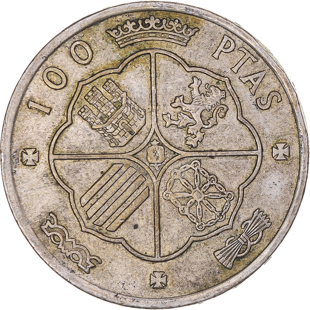 Coin, Spain, Caudillo and regent, 100 Pesetas, 1966, Madrid, EF(40-45), Silver