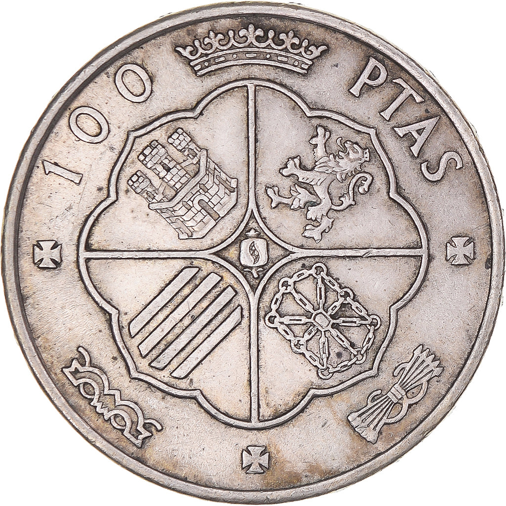 Monnaie, Espagne, Caudillo and regent, 100 Pesetas, 1966 (68), Madrid, TTB+