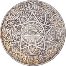 Coin, Morocco, Mohammed V, 10 Francs, AH 1352/1933, Paris, AU(50-53), Silver